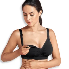 3100_CarriGel_Maternity and Nursing Bra_BLK_F1_LRW
