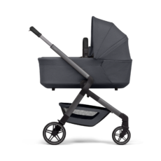 Joolz Hub2 Cot_Side View_Stone Grey