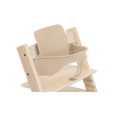 Tripp Trapp® chair Natural, Beech Wood, with Baby Set.