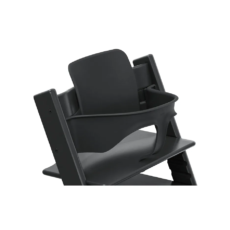 Tripp Trapp® chair Black, Beech Wood, with Baby Set.
